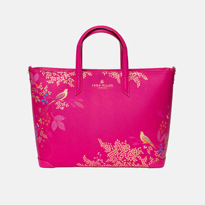 Pink Birds Medium Tote