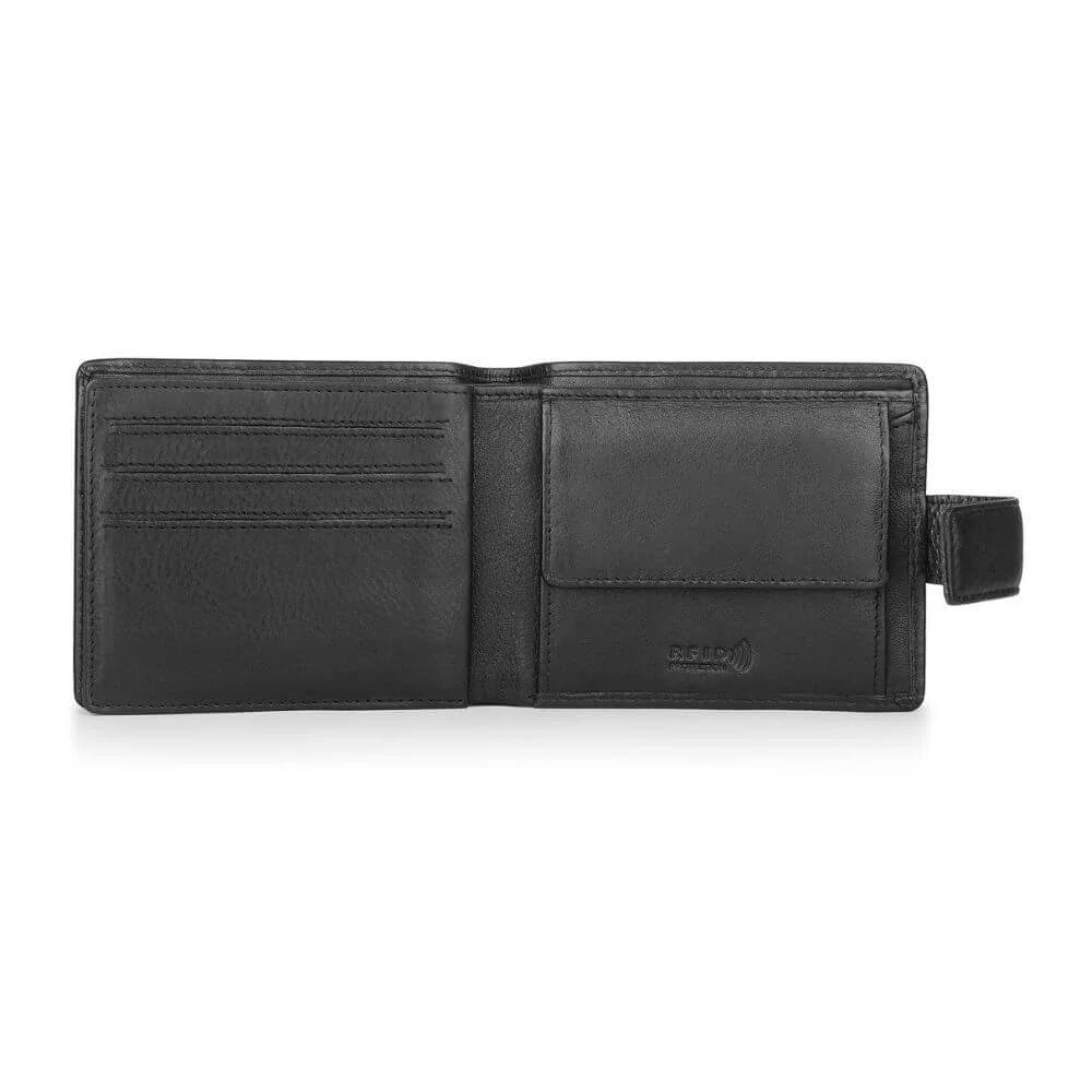 Primehide Leather Bifold Wallet with Coin Pocket & RFID Harris Hudson