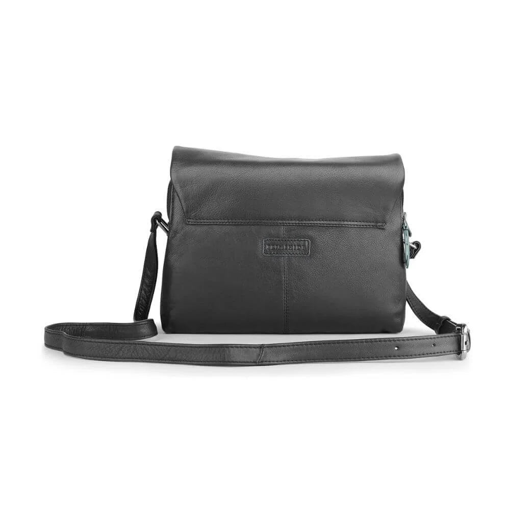 Primehide Leather Crossbody Bag with Buckle Detail Reese Hudson