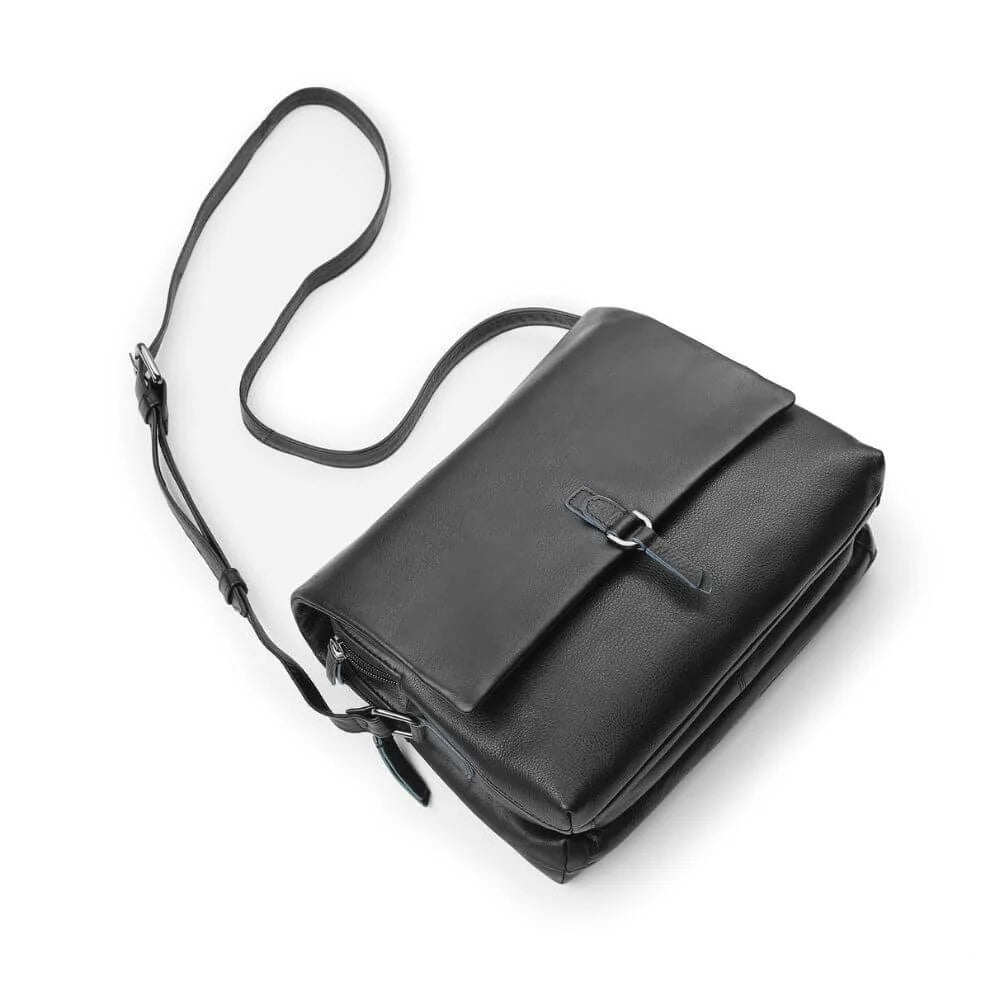 Primehide Leather Crossbody Bag with Buckle Detail Reese Hudson