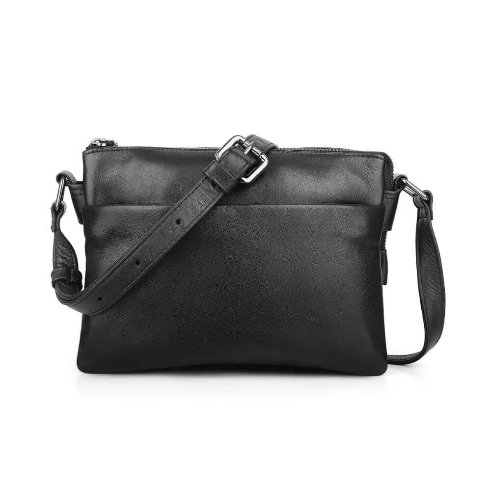 Primehide Leather Crossbody Bag with Built-in Wallet Cleo Hudson