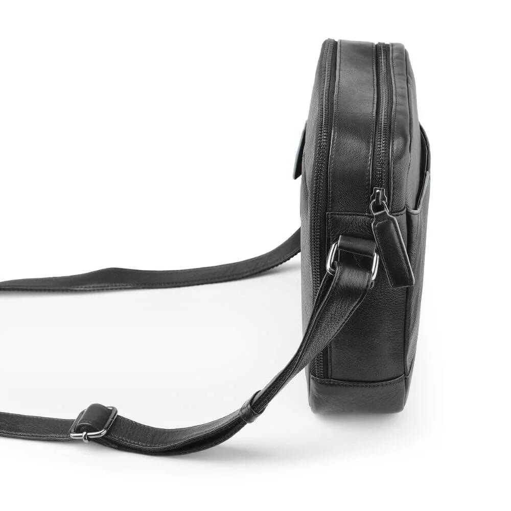 Primehide Leather Messenger Bag for Tablets & Travel Theo Hudson
