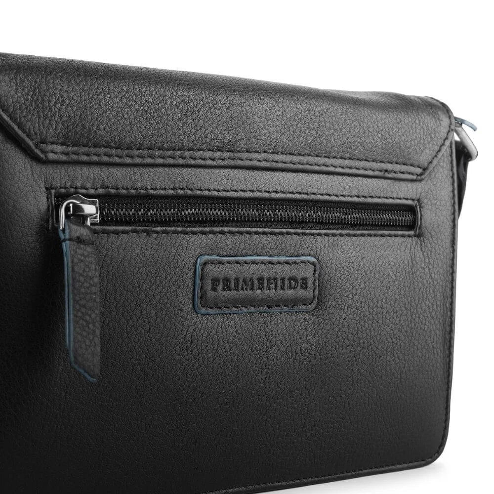 Primehide Leather Shoulder Bag with Multi-Compartments Nina Hudson