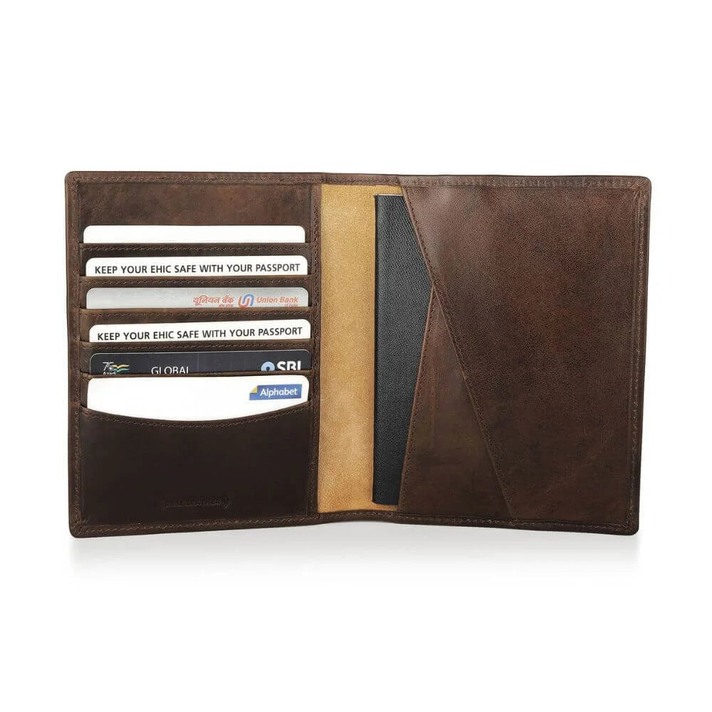 Primehide Leather-Lined Passport Wallet Sebastian Mayfair