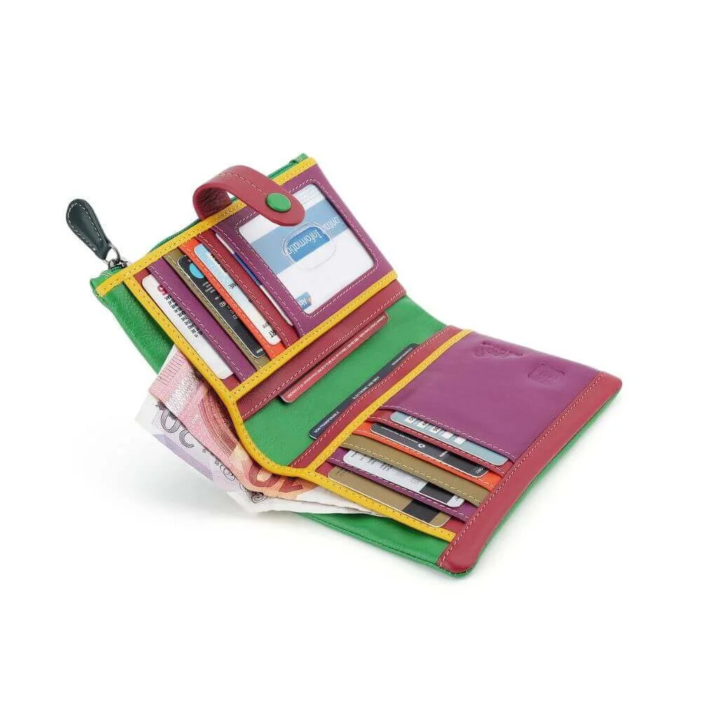 Primehide Multicolour Soft Bifold Purse Livia Capri