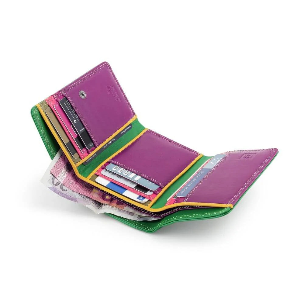 Primehide Multicolour Trifold Purse Lucia Capri