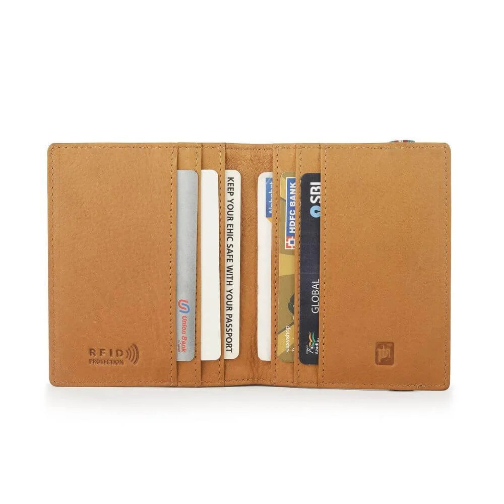 Primehide Slim Leather Card Holder Wallet with RFID Elliot Hudson