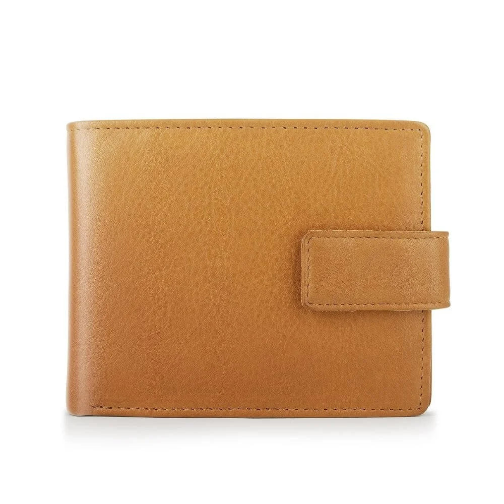 Primehide Leather Bifold Wallet with Coin Pocket & RFID Harris Hudson
