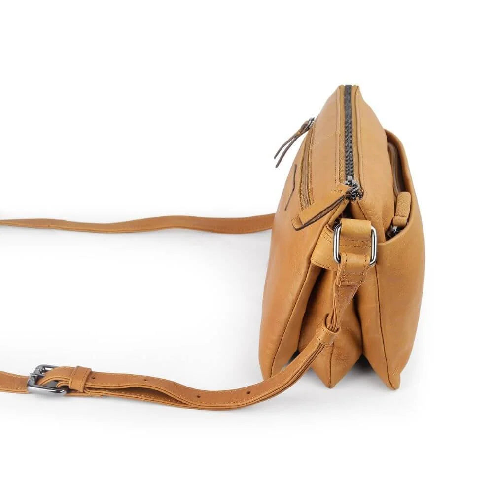 Primehide Leather Crossbody Bag with Built-in Wallet Cleo Hudson