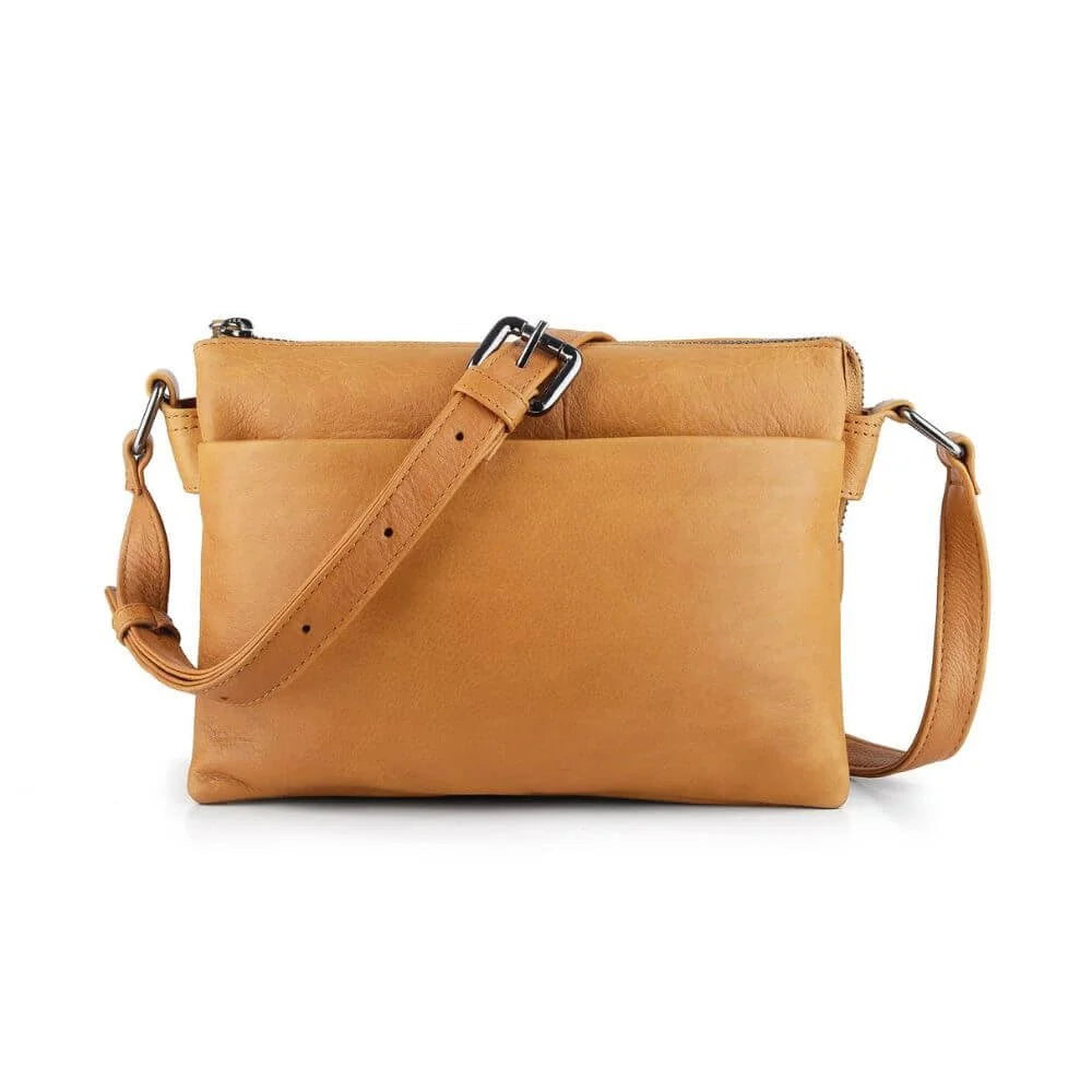 Primehide Leather Crossbody Bag with Built-in Wallet Cleo Hudson