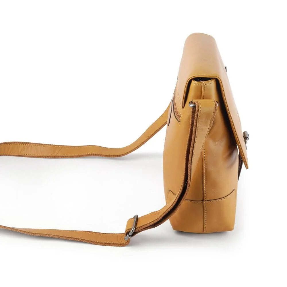 Primehide Leather Messenger Bag for Laptops & Books Edgar Chester