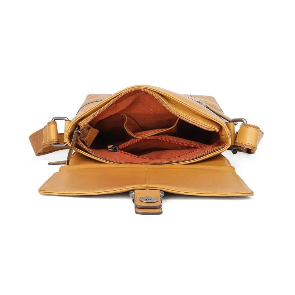 Primehide Leather Messenger Bag for Laptops & Books Edgar Chester