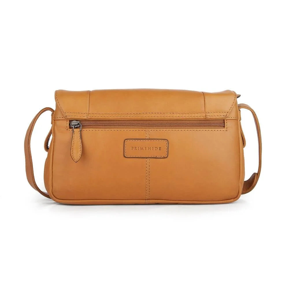 Primehide Leather Organiser Bag with Triple Zip & Built-in Wallet Ida Chester