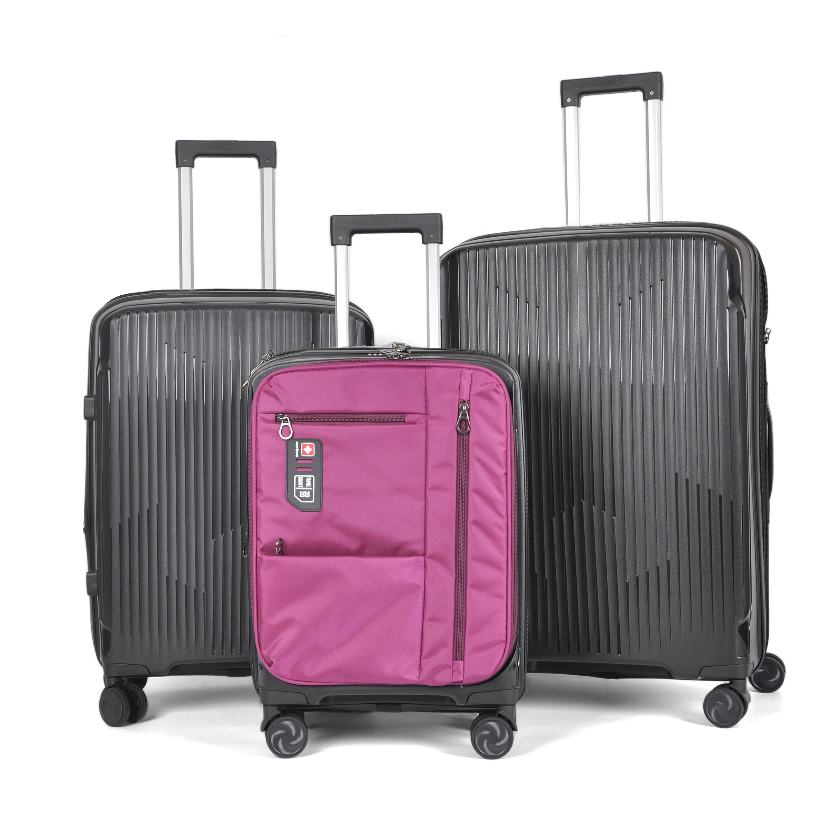 Pensive Hybrid Set of 3 Suitcase
