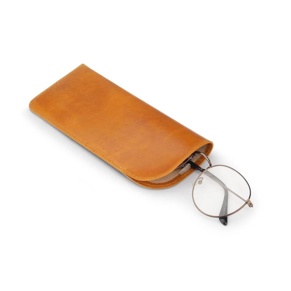 Primehide Leather-Lined Glasses Pouch Beatrice Mayfair