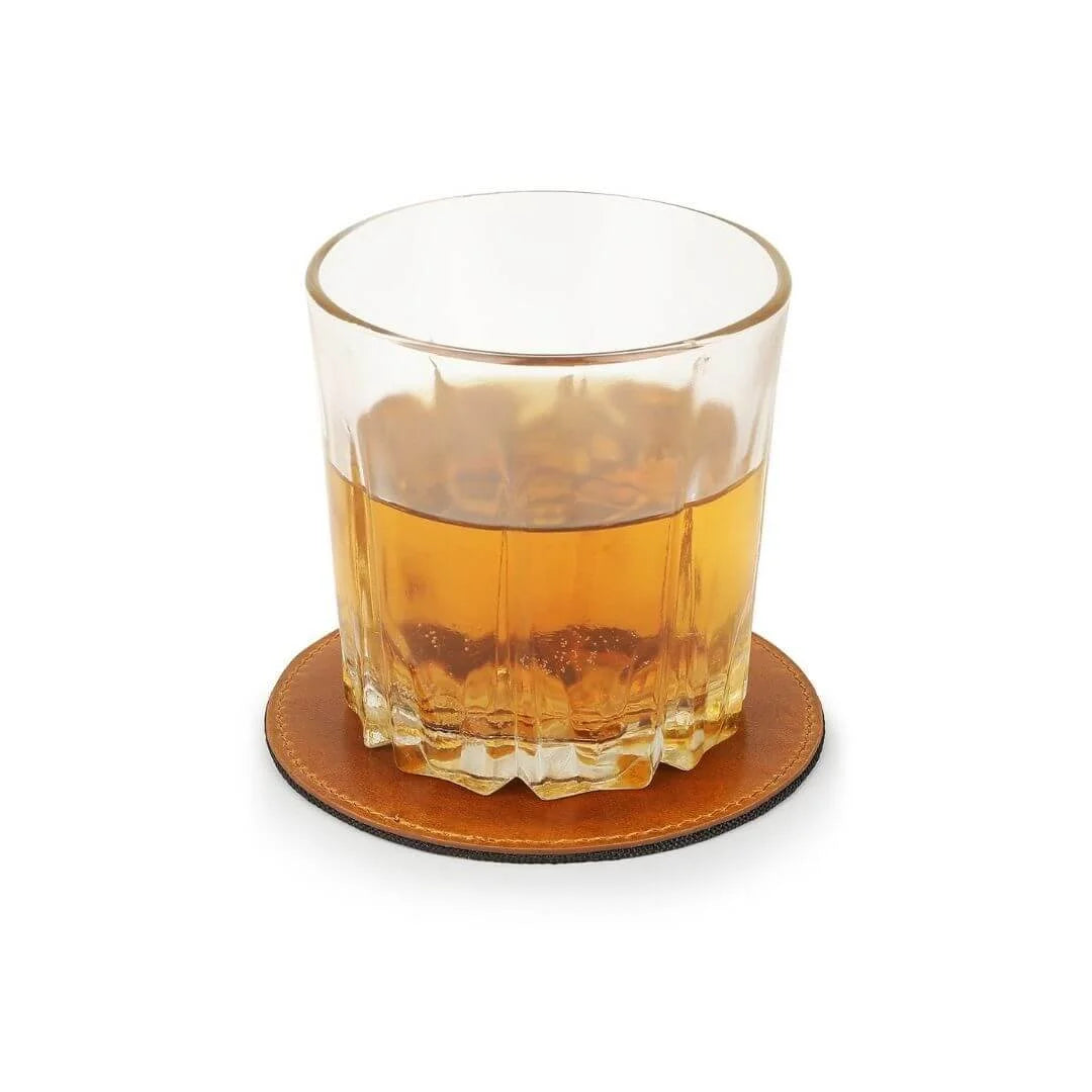 Primehide Leather Coaster Set Of 4 Edmund Mayfair
