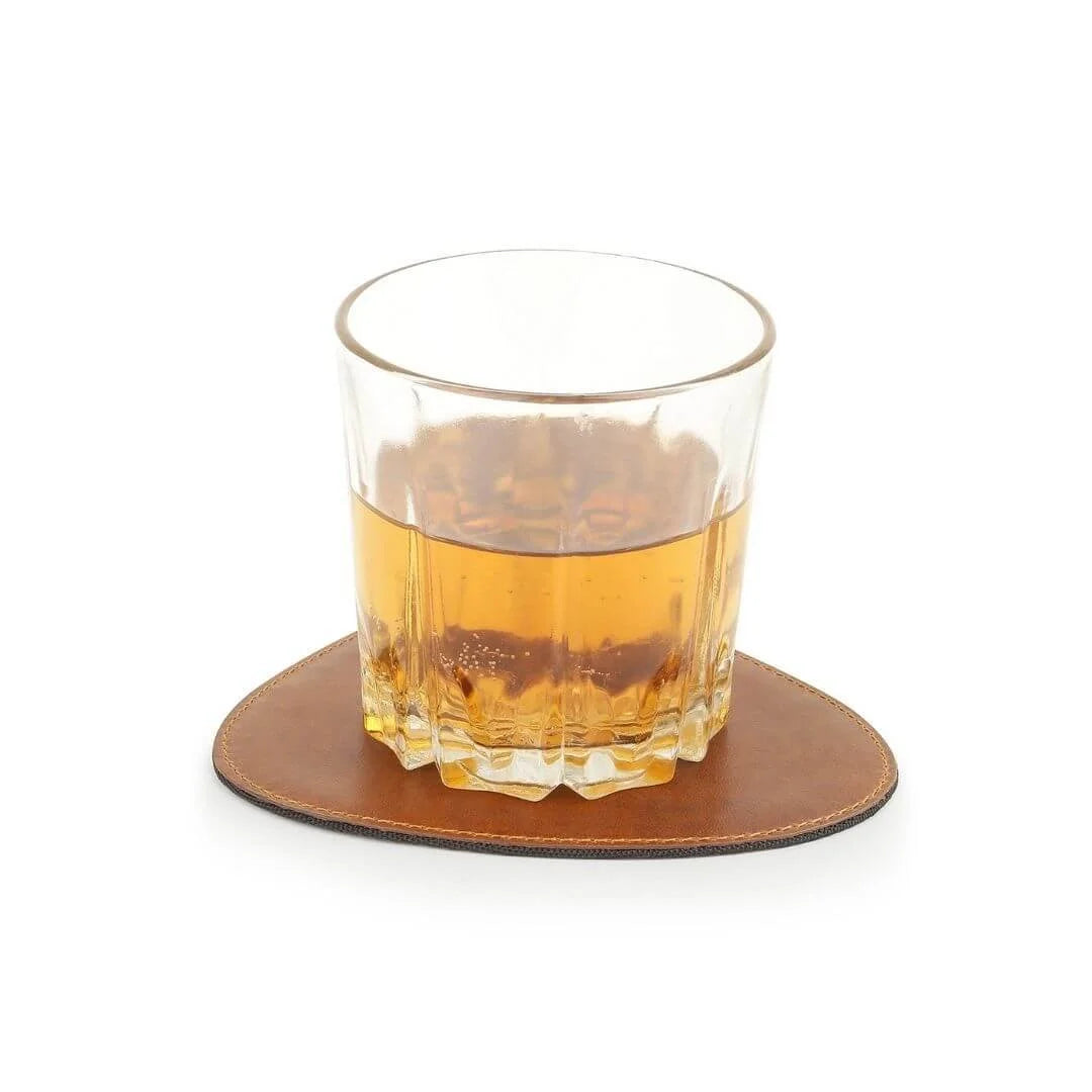 Primehide Leather Coaster Set Of 6 Reginald Mayfair