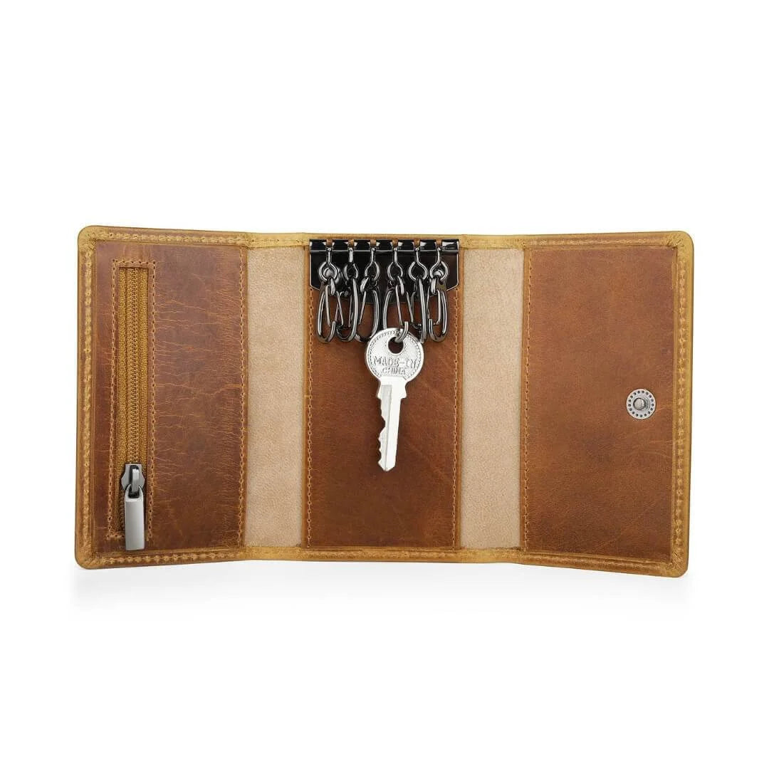 Primehide Leather Key Holder Wallet Basil Mayfair