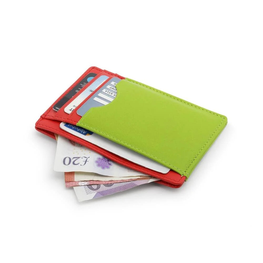 Primehide Vertical Leather Lined Cardholder Thiago Rio