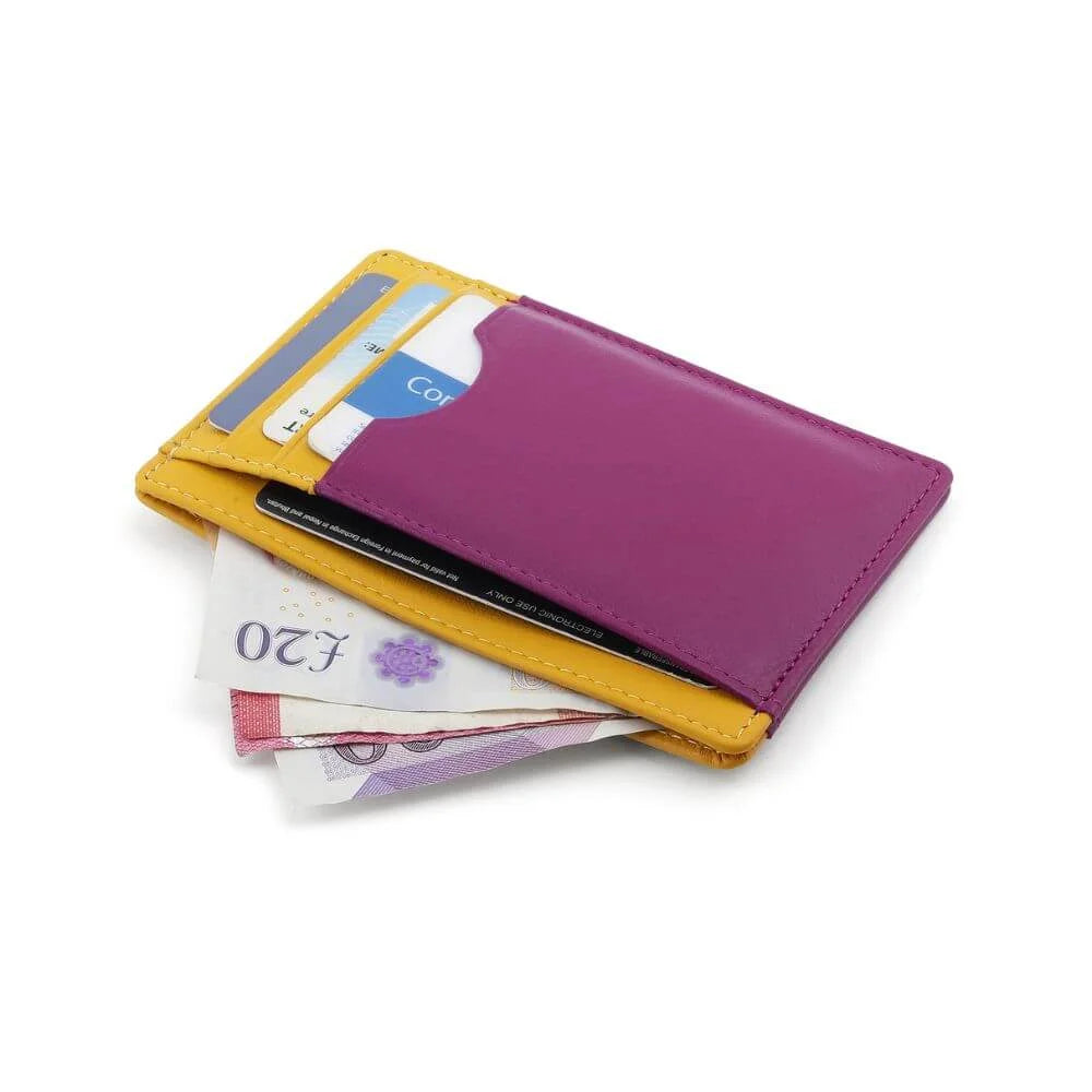 Primehide Vertical Leather Lined Cardholder Thiago Rio