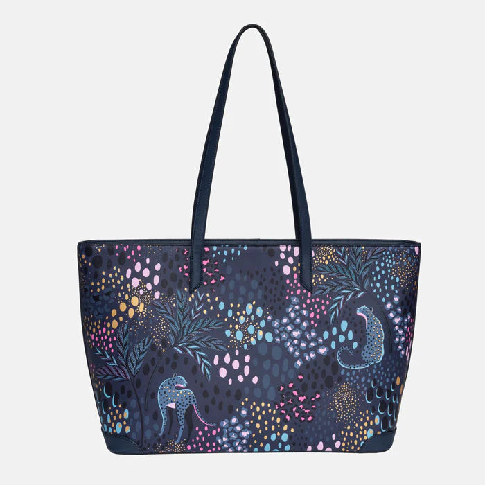 Midnight Leopard Tote