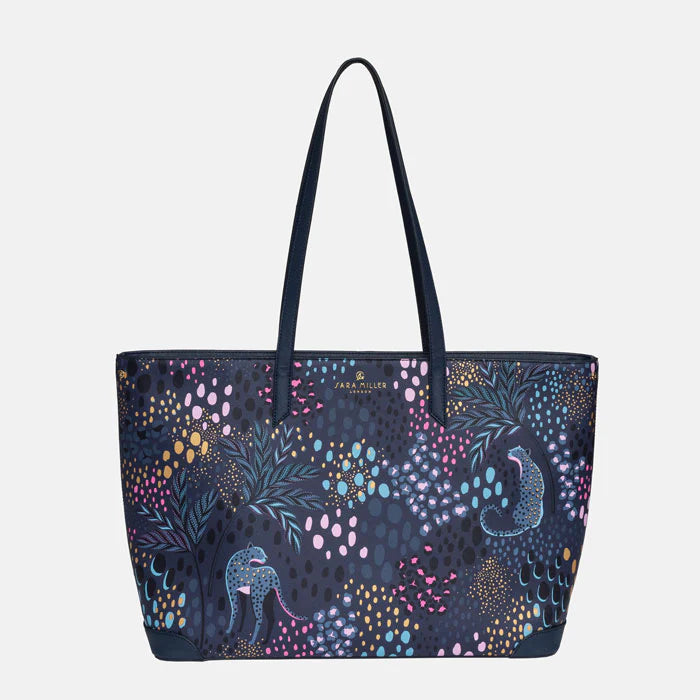 Midnight Leopard Tote