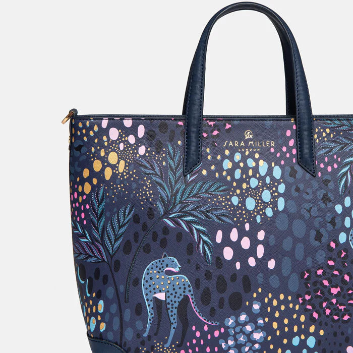 Midnight Leopard Tote