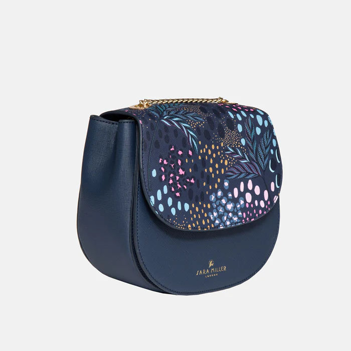 Midnight Leopard Gold Chain Crossbody Bag