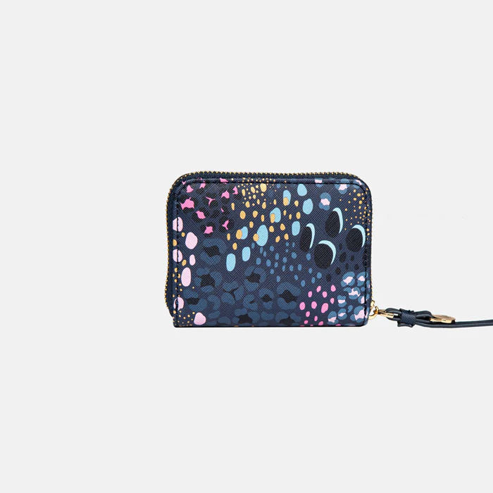 Midnight Leopard Small Zip Purse