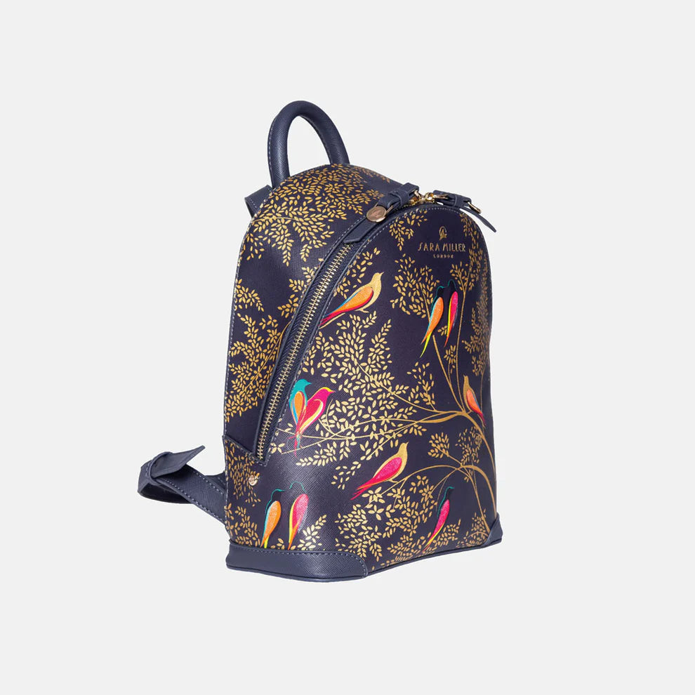 Smokey Blue Birds Mini Backpack