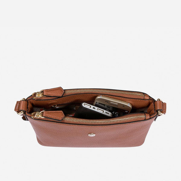 LADIES CROSSBODY BAG, NUT