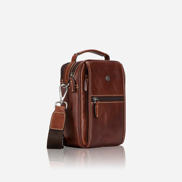 SMALL CROSSBODY BAG, TOBACCO
