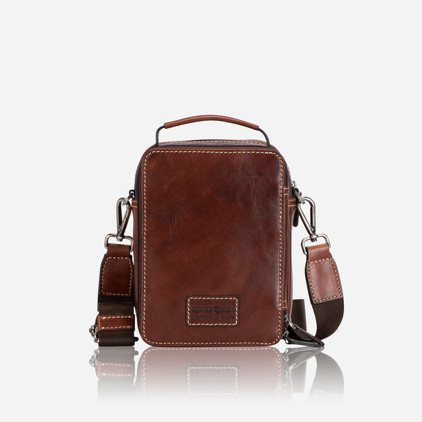 SMALL CROSSBODY BAG, TOBACCO