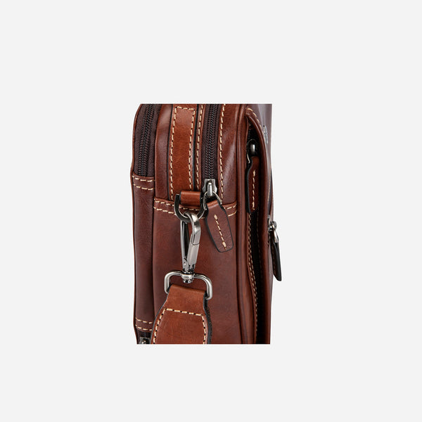 SMALL CROSSBODY BAG, TOBACCO