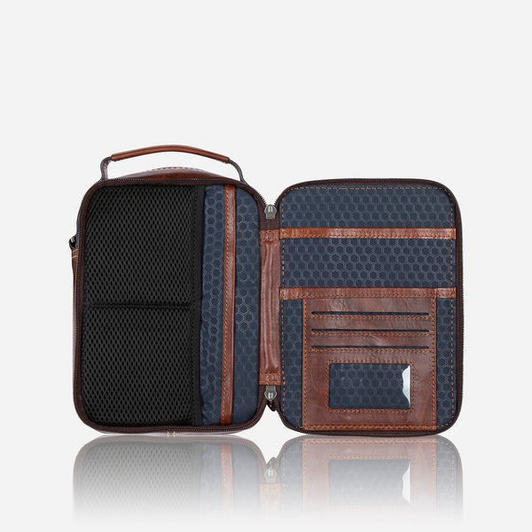 SMALL CROSSBODY BAG, TOBACCO