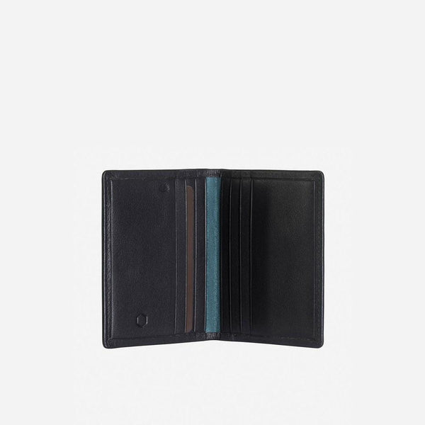 SLIM BIFOLD CARD HOLDER, SOFT BLACK