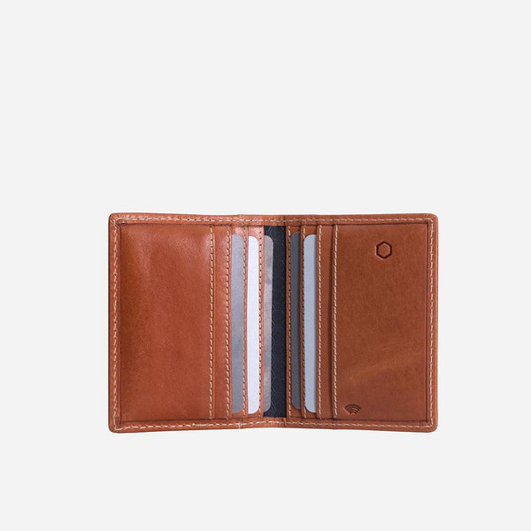 SLIM BIFOLD CARD HOLDER, TAN