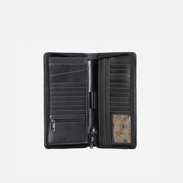 LARGE ZIP-AROUND TRAVEL AND PASSPORT ORGANISER
