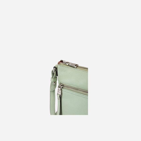 LADIES CROSSBODY, SAGE GREEN