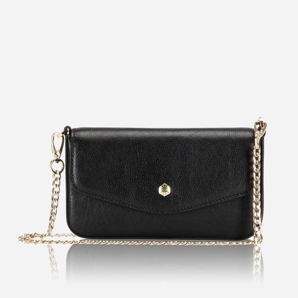 LADIES CLUTCH BAG, BLACK