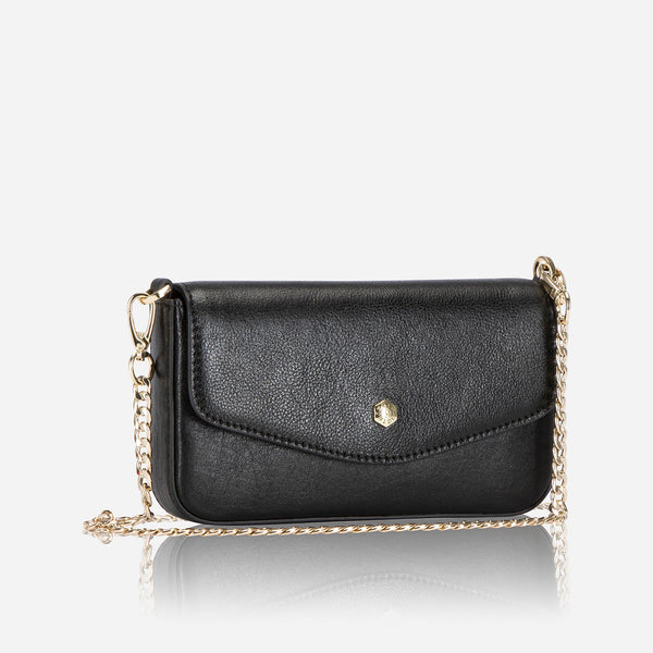 LADIES CLUTCH BAG, BLACK