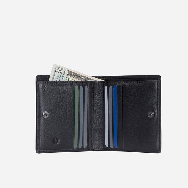 SLIM BIFOLD WALLET WITH COIN, CAMO