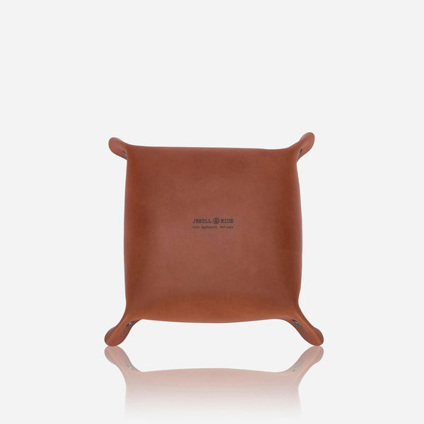 LEATHER DESK TRAY, CLAY