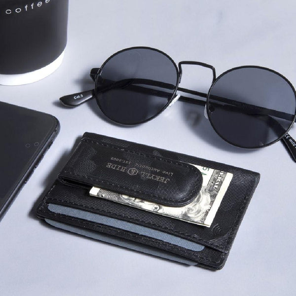 MONEY CLIP CARD HOLDER, CAMO