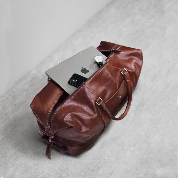 CABIN WHEELED HOLDALL 55CM, TOBACCO