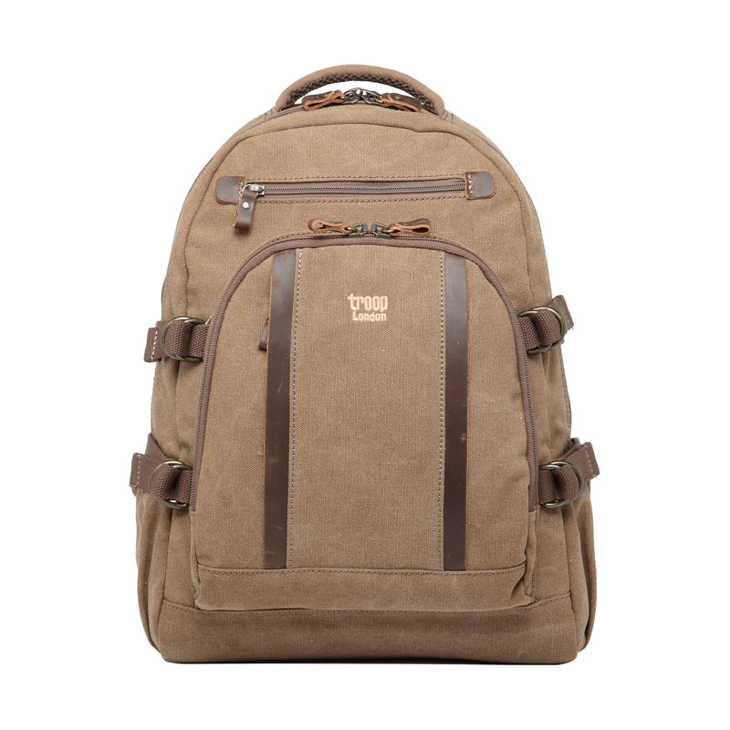 TRP0257 TROOP LONDON CLASSIC CANVAS LAPTOP BACKPACK - LARGE