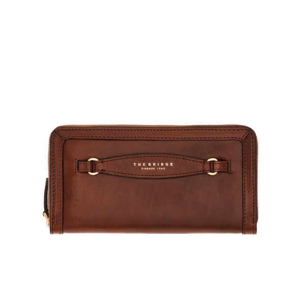 BETTINA ZIP AROUND LEATHER BAG
