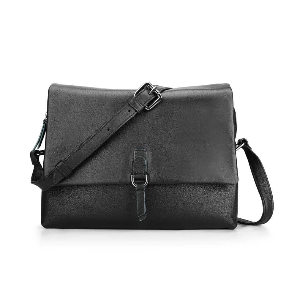 Primehide Leather Crossbody Bag with Buckle Detail Reese Hudson