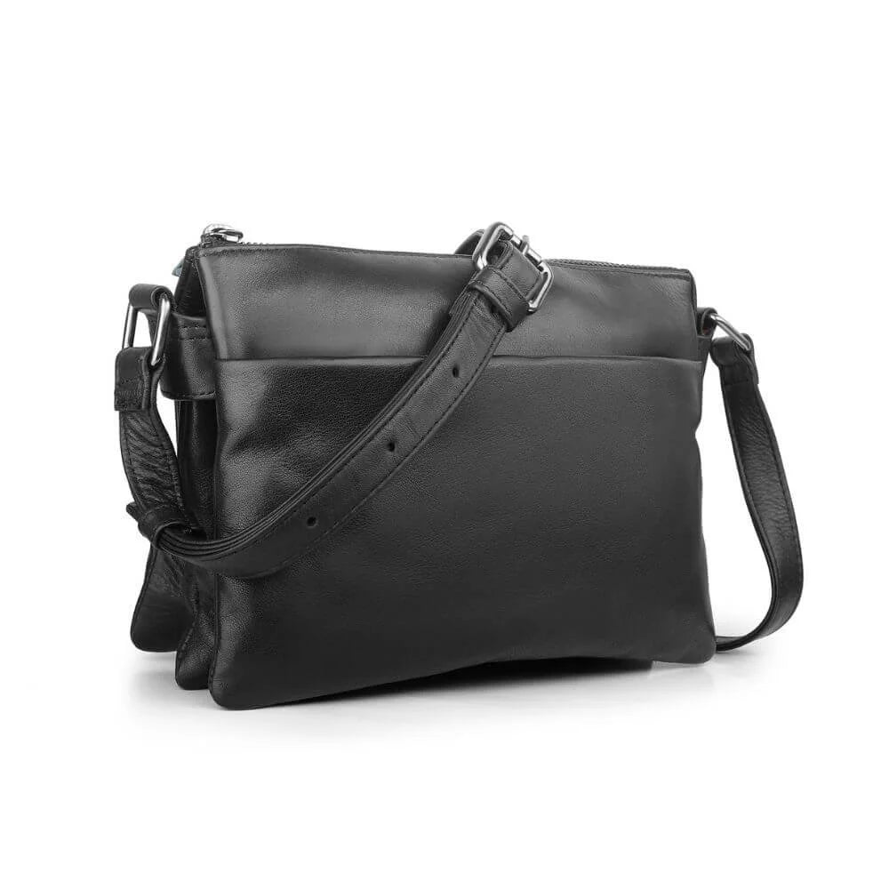 Primehide Leather Crossbody Bag with Built-in Wallet Cleo Hudson
