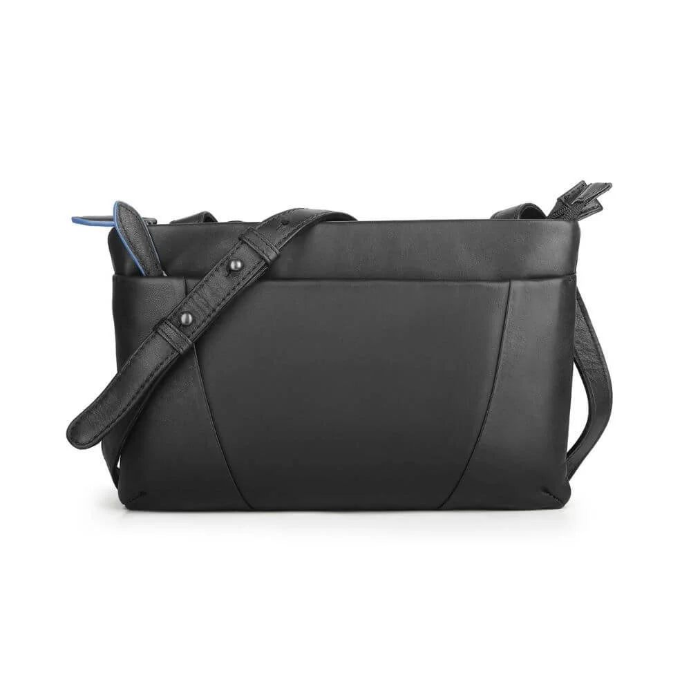 Primehide Leather Crossbody Bag with Triple Compartment Rose Chester